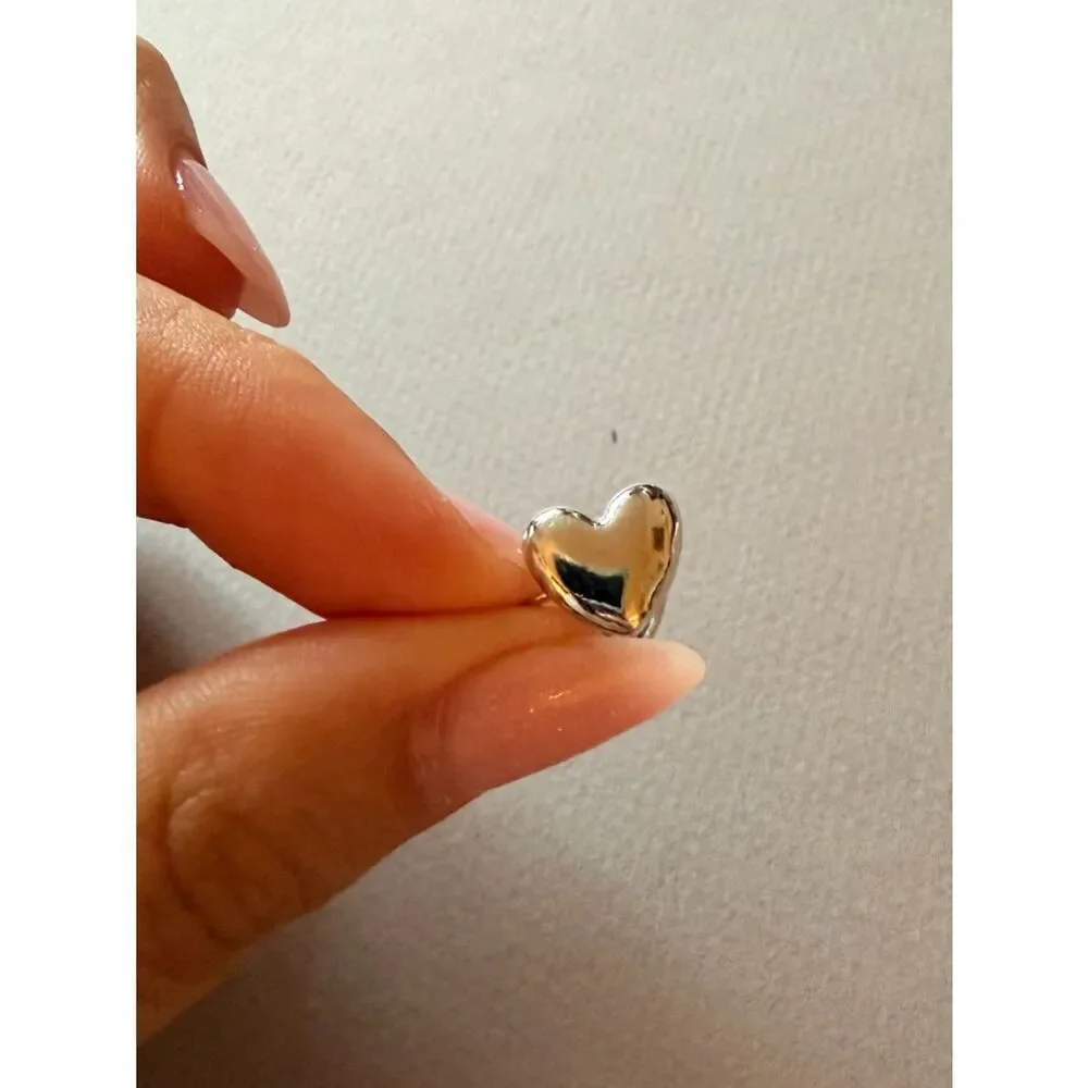 Silver Heart Ear Cuff A1743